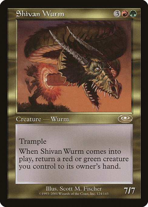 Shivan Wurm (124) [Planeshift]