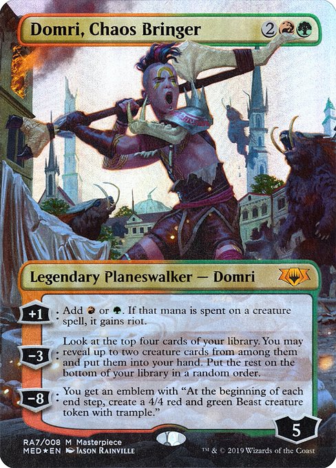 Domri, Chaos Bringer (RA7) [Mythic Edition] [Borderless]