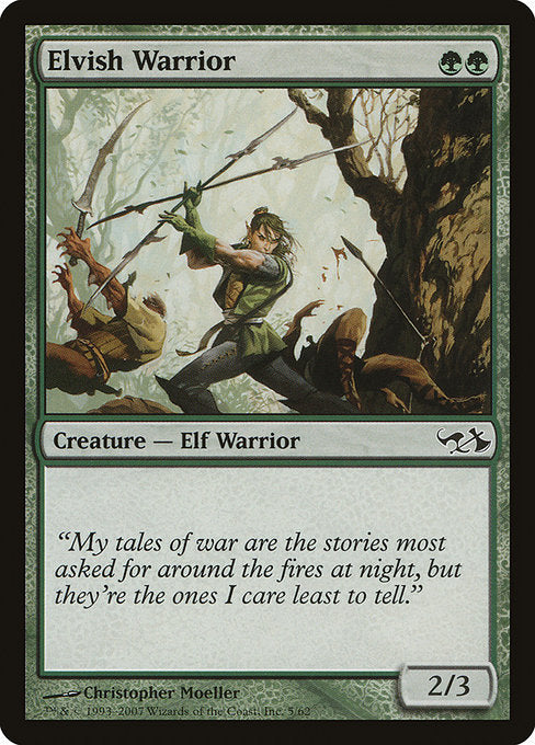 Elvish Warrior (5) [Duel Decks: Elves vs. Goblins]
