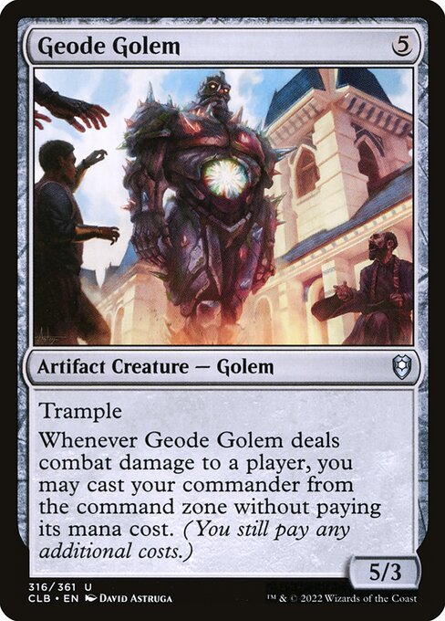 Geode Golem (316) [Commander Legends: Battle for Baldur's Gate]