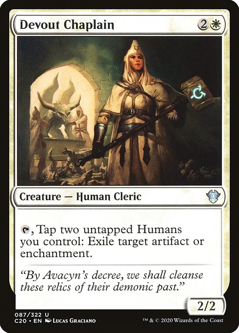 Devout Chaplain (87) [Commander 2020]
