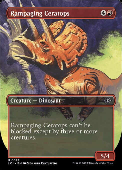 Rampaging Ceratops (322) [The Lost Caverns of Ixalan] [Borderless]