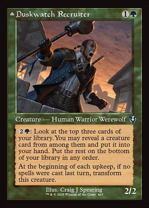 Duskwatch Recruiter // Krallenhorde Howler (467) [Innistrad Remastered]