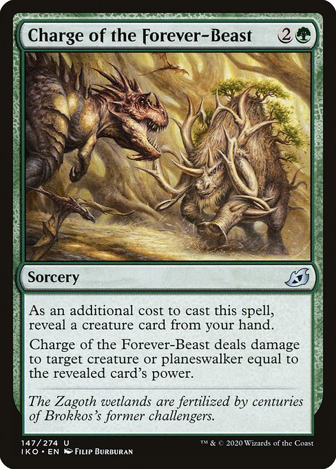 Charge of the Forever-Beast (147) [Ikoria: Lair of Behemoths]
