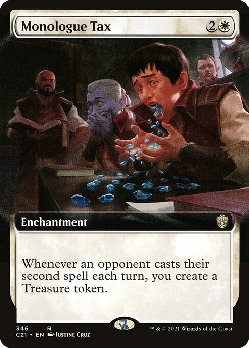 Monologue Tax (346) [Commander 2021] [Extended Art]