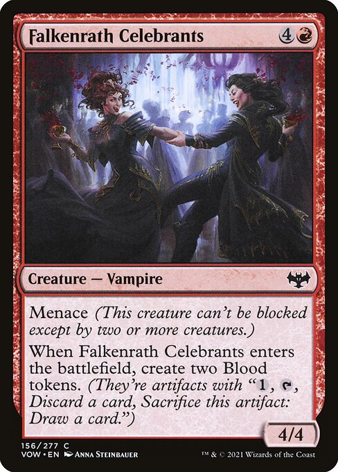 Falkenrath Celebrants (156) [Innistrad: Crimson Vow]