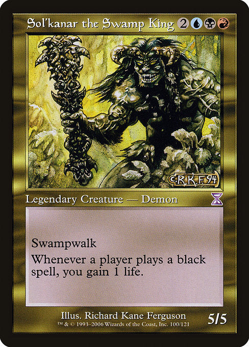 Sol'kanar the Swamp King (100) [Time Spiral Timeshifted]