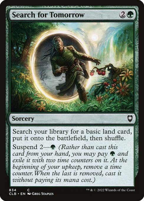 Search for Tomorrow (834) [Commander Legends: Battle for Baldur's Gate]