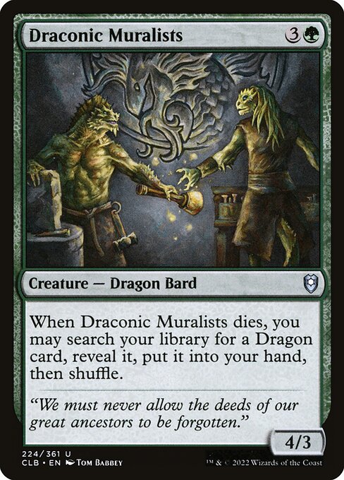 Draconic Muralists (224) [Commander Legends: Battle for Baldur's Gate]