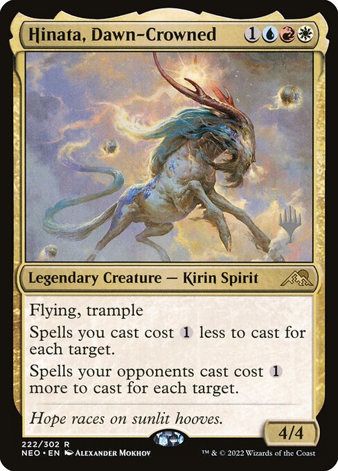Hinata, Dawn-Crowned (222p) [Kamigawa: Neon Dynasty Promos]