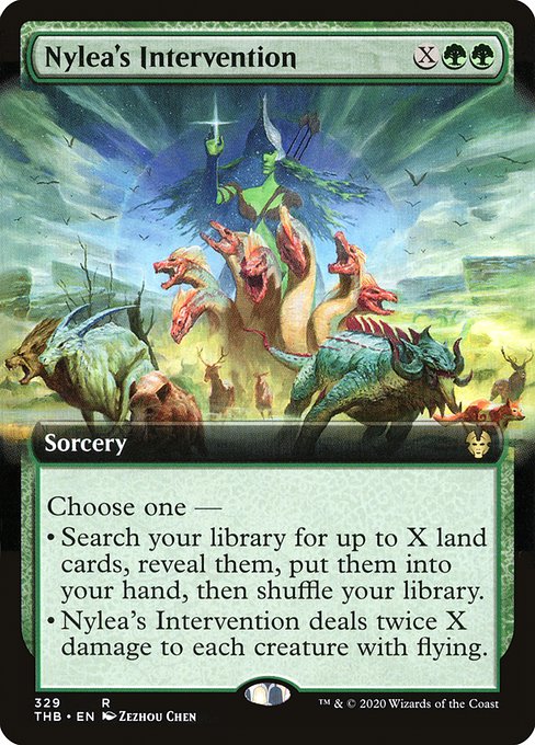 Nylea's Intervention (329) [Theros Beyond Death] [Extended Art]