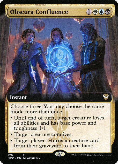 Obscura Confluence (176) [New Capenna Commander] [Extended Art]