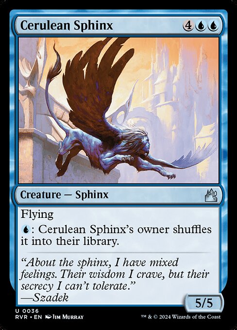 Cerulean Sphinx (36) [Ravnica Remastered]