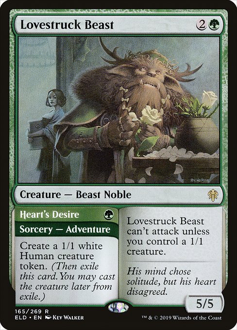 Lovestruck Beast // Heart's Desire (165) [Throne of Eldraine]