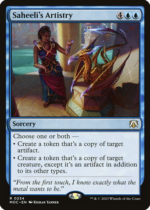 Saheeli's Artistry (234) [March of the Machine Commander]