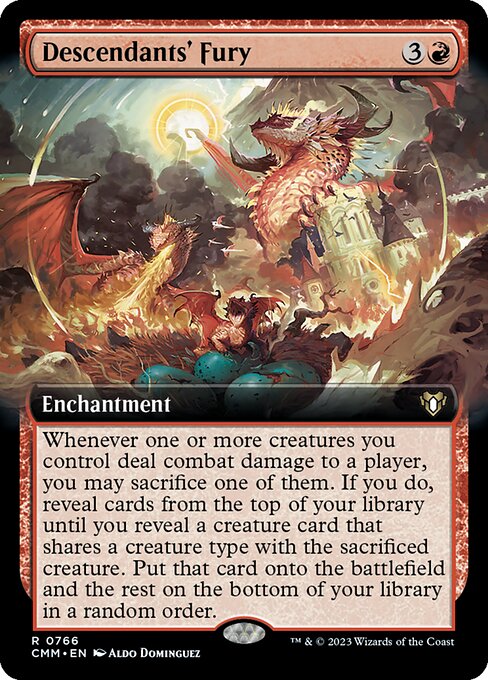 Descendants' Fury (766) [Commander Masters] [Extended Art]