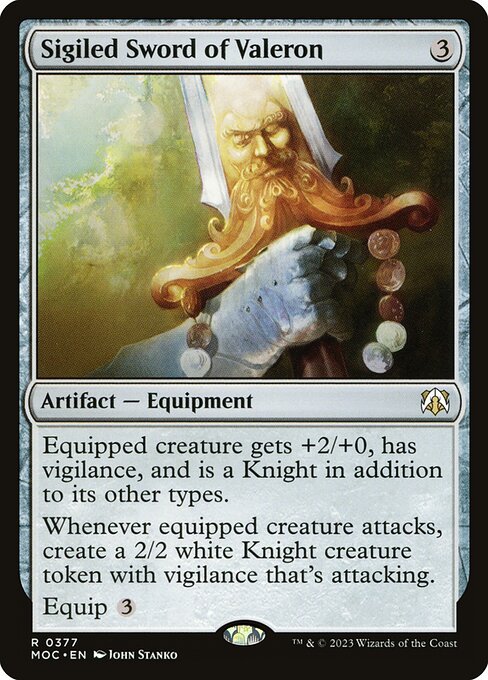Sigiled Sword of Valeron (377) [March of the Machine Commander]