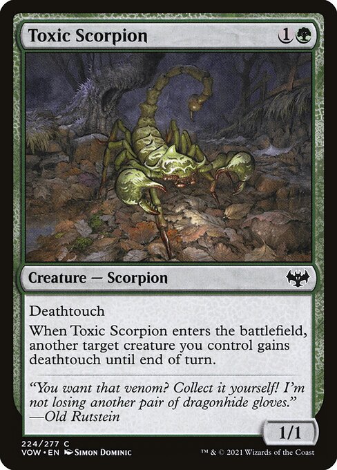 Toxic Scorpion (224) [Innistrad: Crimson Vow]