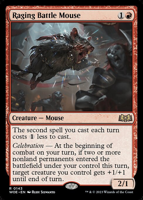 Raging Battle Mouse (143) [Wilds of Eldraine]