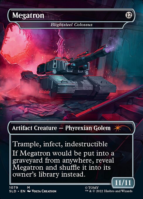 Blightsteel Colossus // Blightsteel Colossus (1079) [Secret Lair Drop] [Borderless] Reverse