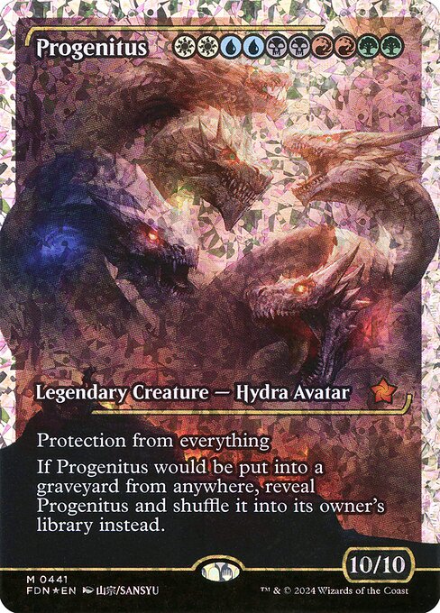 Progenitus (Showcase) (Fracture Foil) (441) [Foundations]