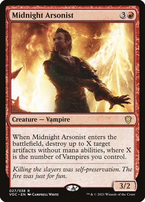 Midnight Arsonist (27) [Crimson Vow Commander]