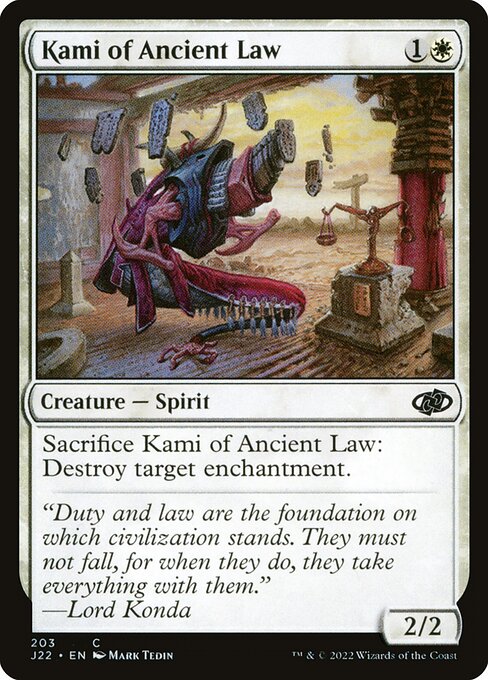 Kami of Ancient Law (203) [Jumpstart 2022]