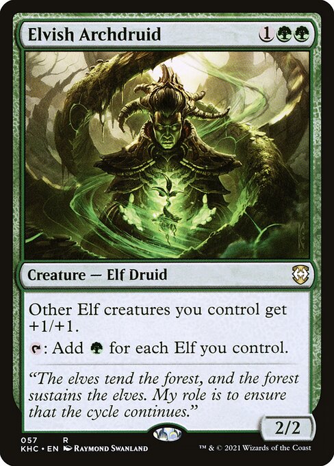 Elvish Archdruid (57) [Kaldheim Commander]