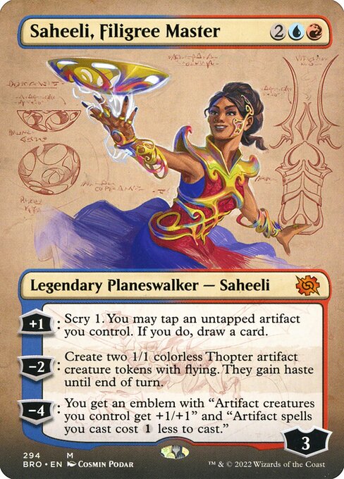 Saheeli, Filigree Master (294) [The Brothers' War] [Borderless]