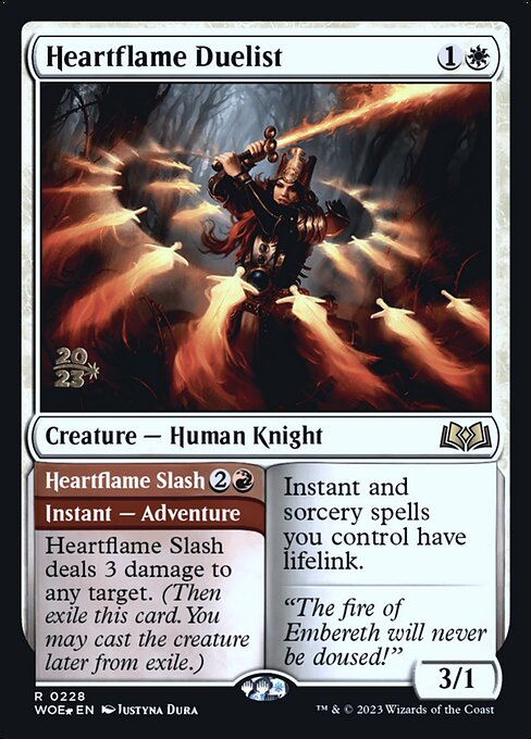 Heartflame Duelist // Heartflame Slash (228s) [Wilds of Eldraine Promos]