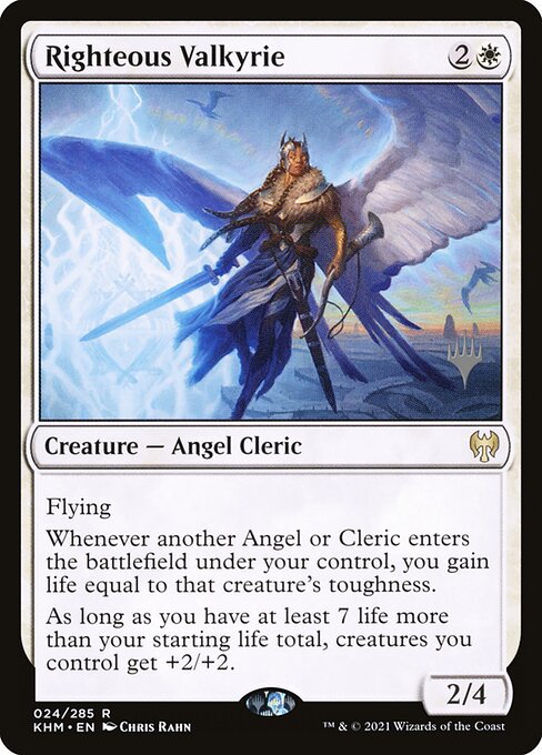 Righteous Valkyrie (24p) [Kaldheim Promos]