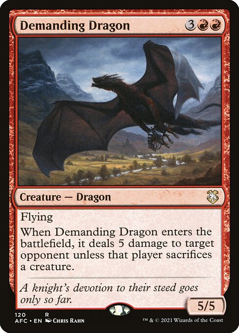 Demanding Dragon (120) [Forgotten Realms Commander]