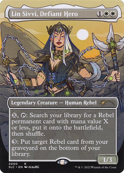 Lin Sivvi, Defiant Hero (2000) [Secret Lair 30th Anniversary Countdown Kit] [Borderless]