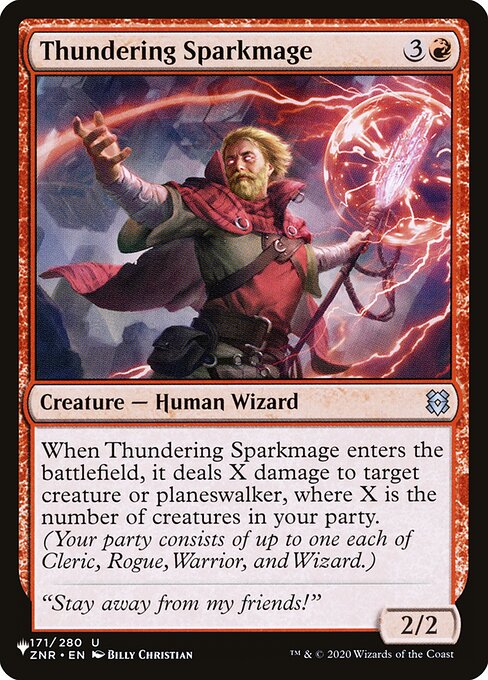 Thundering Sparkmage (ZNR-171) [The List]