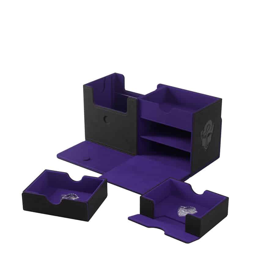 Gamegenic The Academic 133+ XL Black/Purple Deck Box image 0