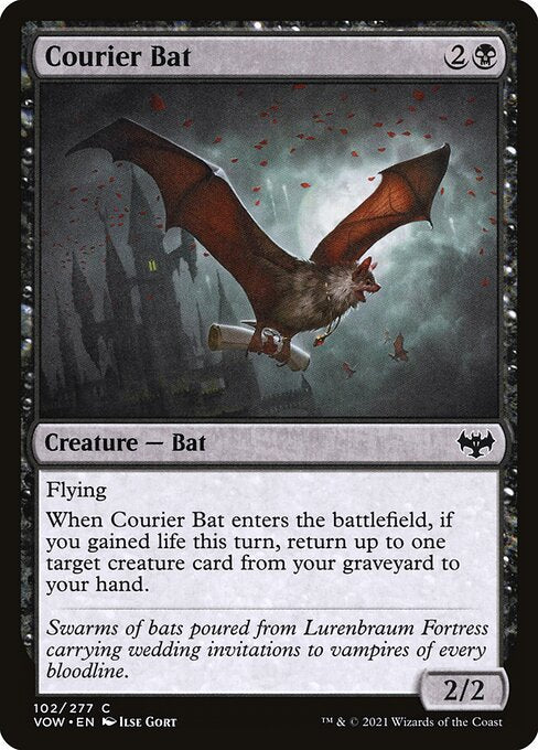 Courier Bat (102) [Innistrad: Crimson Vow]