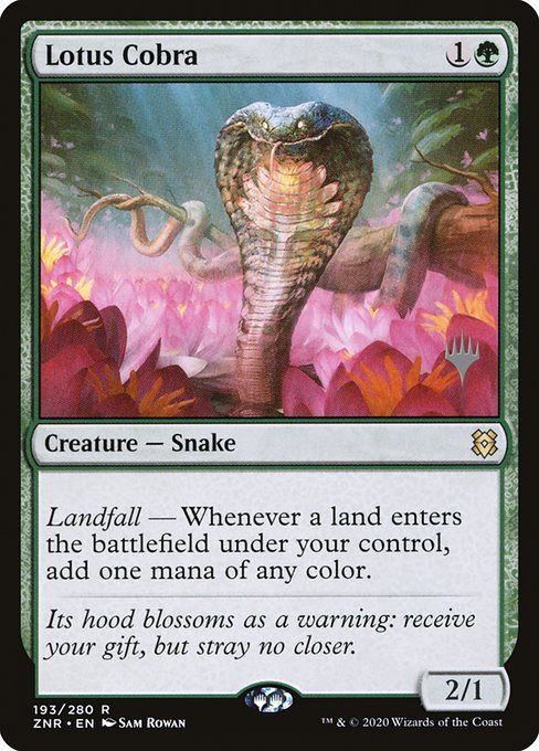 Lotus Cobra (193p) [Zendikar Rising Promos]