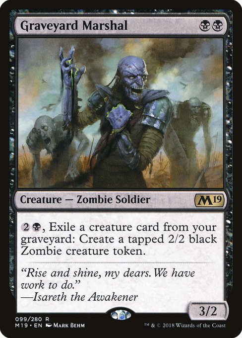 Graveyard Marshal (99) [Core Set 2019]