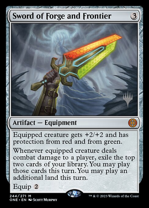 Sword of Forge and Frontier (244p) [Phyrexia: All Will Be One Promos]