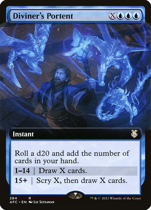 Diviner's Portent (284) [Forgotten Realms Commander] [Extended Art]