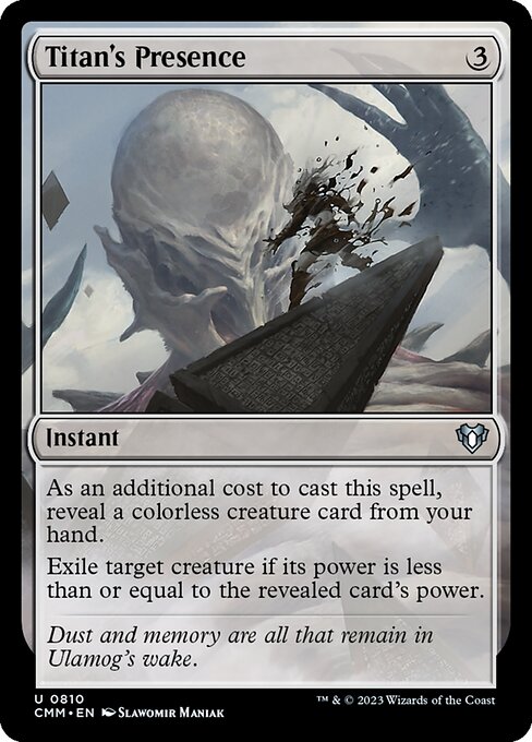 Titan's Presence (810) [Commander Masters]