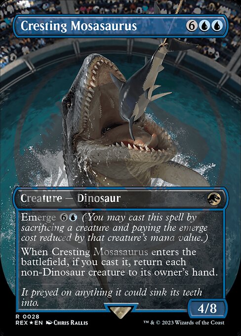 Cresting Mosasaurus (28) [Jurassic World Collection] [Borderless]