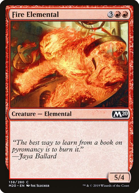 Fire Elemental (138) [Core Set 2020]