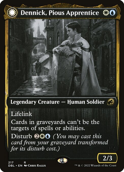 Dennick, Pious Apprentice // Dennick, Pious Apparition (217) [Innistrad: Double Feature]