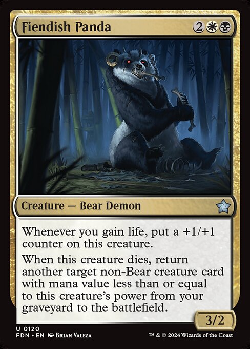 Fiendish Panda (120) [Foundations]
