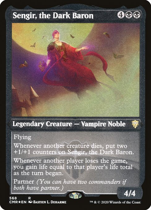 Sengir, the Dark Baron (568) [Commander Legends] [Etched]