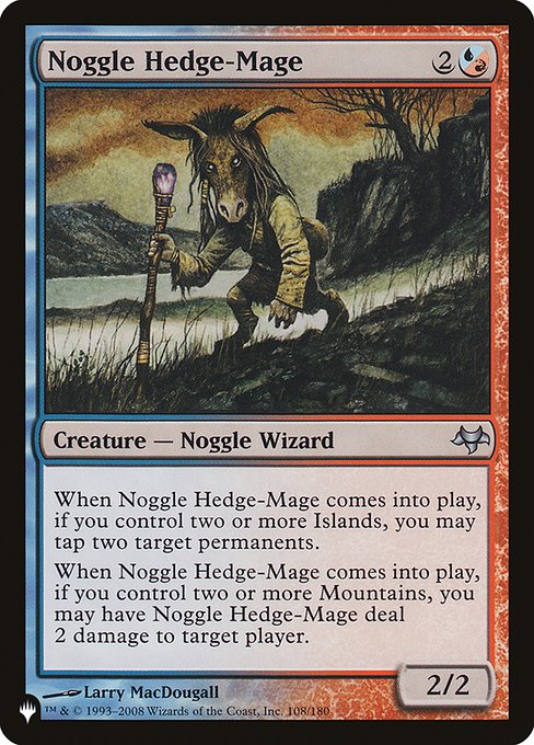 Noggle Hedge-Mage (EVE-108) [The List]
