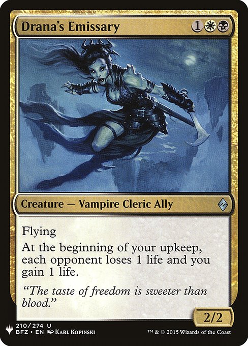 Drana's Emissary (BFZ-210) [The List]