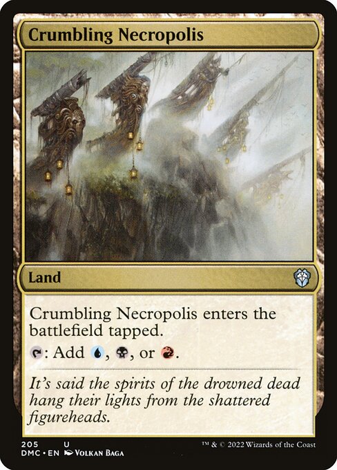 Crumbling Necropolis (205) [Dominaria United Commander]