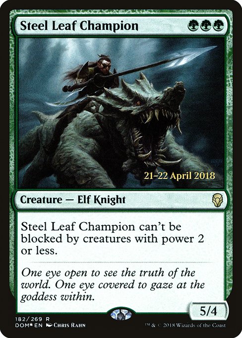 Steel Leaf Champion (182s) [Dominaria Promos]